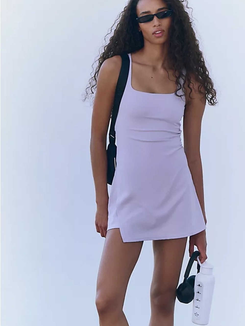 Free People Movement Never Better Mini Dress Lavender Glaze XS